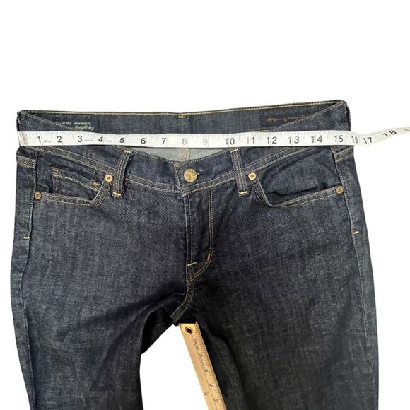 Citizens of Humanity Ava Low Waist Stretch Straight Leg Dark Denim Jean Size 30 - Picture 10 of 16